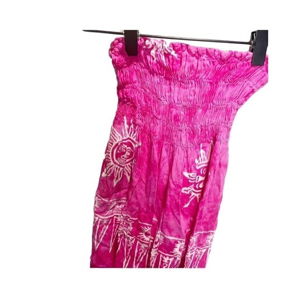 Girls Boho XS 4/6 Tube Top Summer Sundress Pink Sun Beach Handmade - Picture 4 of 4